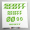 Stickersland® Aufkleber-Set kompatibel mit Rahmen MTB Mountainbike und Helm | Decals Aufkleber für Fahrrad Schriftzug Logos | Stickersland® – Scot (Grün glänzend)