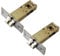 TOP-VIGOR 2Pcs 50mm Tubular Mortice Latch, Forked Tongue Lock with Door Stopper, Mute Door Latch Sprung for Internal Doors, Lever Door Handles