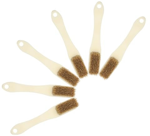 HAWILLOSCH 6pcs Crevice Brush Stiff Bristles Grout Cleaning Brush for Window Door Slots Air Vent Cleaner Car