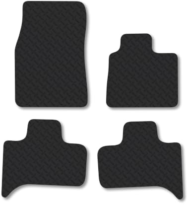 Compatible with Rubber Car Mats for BMW X5 (1999-2006) 5mm | Heavy Duty Rubber Tailored Fit Floor Mats Full Coverage Durable Waterproof Accessories Easy Clean Anti Slip Made in the UK