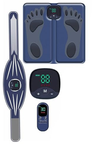 Yonars EMS Bauchmuskeltrainer, Bauchmuskeltrainer Elektrisch für Arm Bein, Fußmassagegerät Bauchtrainer 10 Modi & 30 Intensitäten Fördern Sie Die Durchblutung, reduziert Muskelschmerzen