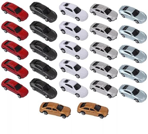 Set di 50 modelli di auto N in scala 1:150 - Scena di paesaggio di strada