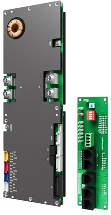 JKBMS Inversor BMS 8S-16S 24V-48V 100A - V19 Home Energy Storage BMS con UART para Nueva Pantalla, Balance Activo 1A, Bluetooth Integrado, RS485 y Can, para Sistema Solar (JK-PB1A16S10P V19)