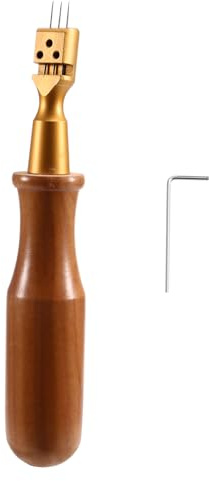 Tuesoa Piano Tuning Tool with Wood Handle Mallet Hammer Wrench Tuning Lever Piano Maintenance Tool
