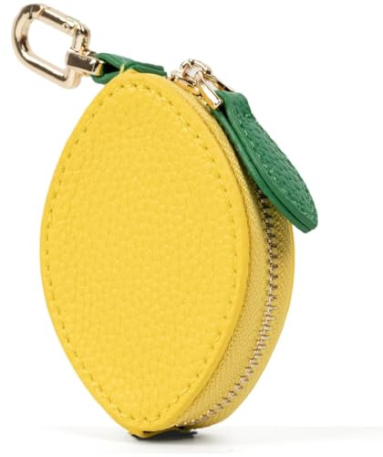 Mini Porte Monnaie en Forme de Fruit, Breloque Portefeuille, Kawaii Bag Charms, Accessoire Y2K de sac à dos en Forme de Fruits pour Enfant Fille Femme Sac à Dos Sac à Main Voyage Utilisation (Citrons)