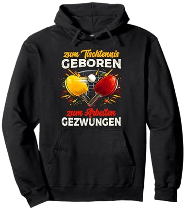 Lustiger Tischtennis Spruch Damen Herren Tischtennisschläger Pullover Hoodie