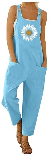 Latzhose Damen Alle Jahreszeiten Träger Jumpsuit Hose Ärmellos Boyfriend Overall Arbeitsoverall Casual Baggy Streetwear Arbeitshose Retro Fashion Workwear Arbeitslatzhose