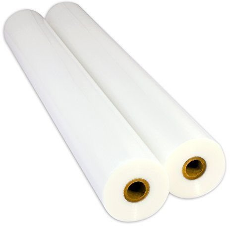 USI WrapSure Standard Thermal Roll Laminating Film, 1 Inch Core, 1.5 Mil, 27 Inches x 500 Feet, Clear, Gloss Finish, 2-Pack