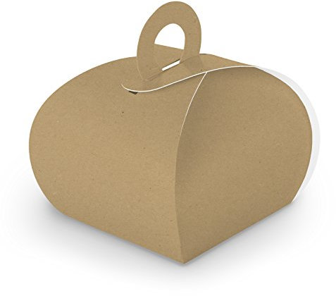 itenga 50x Geschenkbox Schachtel aus Karton zum Basteln und Befüllen - Adventskalender Gastgeschenk Geburtstag Hochzeit Taufe Geburt