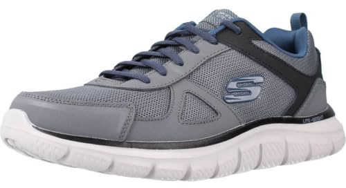 Skechers Men's Track Trainer, Grey, 8 UK