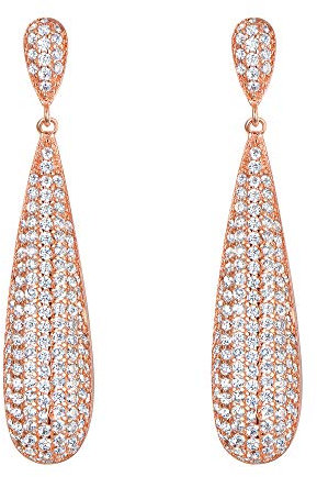 EVER FAITH Damen 925 Sterling Silber Princess Cut .25ct Zirconia Engagement Ring