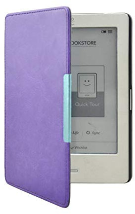 Lunso - Compatible avec Kobo Touch 1 (6) - Étui à rabat - Violet