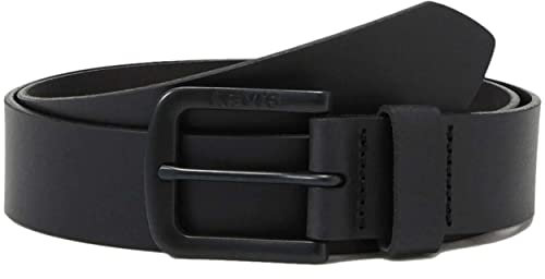 Levi's Men's Seine Metal Belt, Regular Black, 90