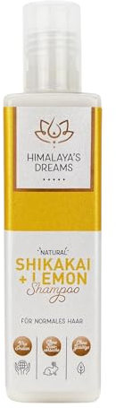 Himalaya´s Dreams Ayurveda Haarpflege Shampoo [NATURKOSMETIK BIO VEGAN] 200ml, Ohne flüssige Silikon Sulfate und Parabene, Akazie, Lemonöl, Shikakai