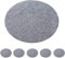 Cepewa 6er Set Tischset Filz hellgrau Untersetzer Rund Platzset Tischdekoration Set Tischauflage (1 x 6er Tisch-Set hellgrau)