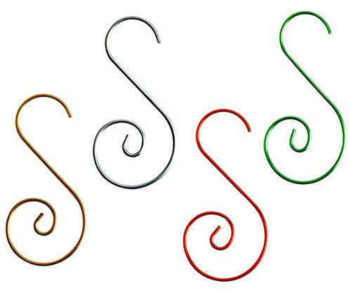 JPYH Ganci per Ornamenti Ganci per Ornamento, Gancio per Ornamenti Natalizi in Acciaio Inossidabile, Natale a Forma di S Appendini per Il Partito Palle di Natale Decorazione Albero di Natale(100pcs)