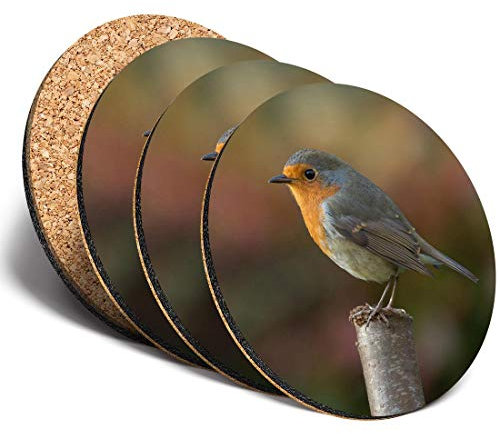 Destination 13116 Lot de 4 sous-verres ronds en vinyle Motif rouge/rouge/rouge/rouge/rouge/rouge/rouge/rouge/rouge/rouge/rouge/protection de table