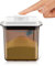 Nocsm 1700ml Distributeur De Lait en Poudre. RéCipient à Poudre Scellé. BoîTe De Rangement Portable pour Lait en Poudre (Brun 1.7L)