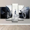 WondbeauPoster And Kunstdrucke Kein Rahmen 150×80Cm Fast And Furious Autorennen 5 Stück Leinwand Wand Kunstdruck Wohnkultur Hd Bilder 5 Panel Poster Gemälde Wohnzimmer