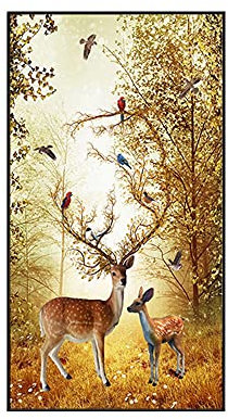 Diamantmalerei Bilder für Erwachsene und Kinder Sika Rotwild DIY 5D Diamond Painting groß Full Drill Strass Stickerei Kreuz Stich Mosaik Diamantmalerei Wand Dekorationen 40x80cm