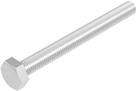 SECCARO Sechskantschraube M8 x 80 mm, Edelstahl V2A VA A2, DIN 933 / ISO 4017, Außensechskant, 20 Stück
