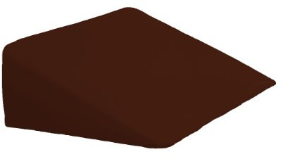 Dukal | Bezug für Keilkissen | 55x60x25 cm | aus hochwertigem DOPPEL-Jersey | 100% Baumwolle | Farbe: braun