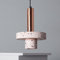 LEDKIA LIGHTING Pendelleuchte Metall und Zement Hestia Roségold