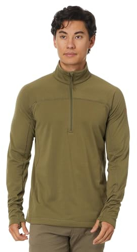 Fjällräven Herren Abisko Lite Fleece Half Zip Sweatshirt, Green, S