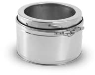 Edelstahlschornstein Längenelement 100mm I Zubehör für Kamin und Ofen I ø 150 mm I Optimale doppelwandige Isolierung I Oskar