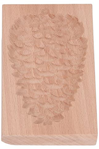 Holz Plätzchen Form, Prägung Brot und Gebäck Machen Backform Praktisch und Einfach zu Speichern DIY-Tool Schönes Muster Prägung Form Haltbare Form (Tannenzapfen)