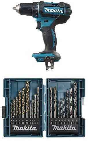Makita DDF482Z Akku-Bohrschrauber 18V (ohne Akku, ohne Ladegerät) + Bohrer-Set 18tlg