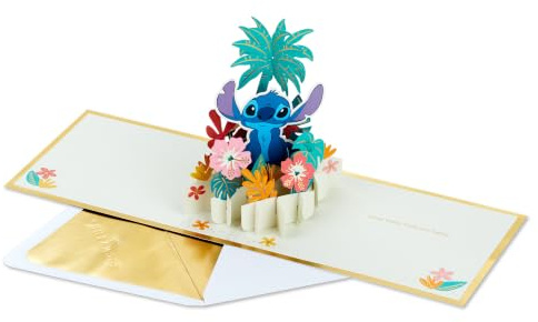 Hallmark Signature Paper Wonder Pop Up Geburtstagskarte, Dankeskarte, Thinking of You Karte (Lilo und Stitch)