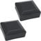 SKIR'CO (2 pièces) Capuchons de Poteau de Clôture, Carré 70 x 70 mm Capuchons en Plastique Gris pour Poteau de Clôture, Couleur Gris Anthracite RAL 7016