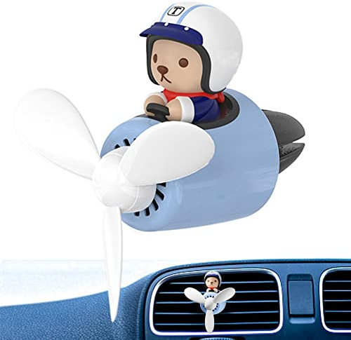 Anloximt Propeller-Lufterfrischer | Niedlicher Bär Pilot Auto Lufterfrischer Propellerlüfter | Auto Lufterfrischer Air Outlet Vent Lufterfrischer Aromatherapie Ornament Automotive Lufterfrischer