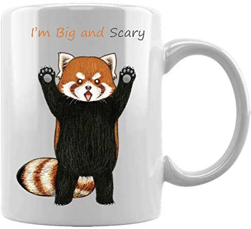 Red Panda Tazza Bianca in Ceramica Caffè Tè Tazza d'acqua Ufficio Casa White Ceramic Mug