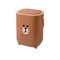 YLWX Poubelle Intelligente Électrique avec Couvercle Type De Capteur Ménage Chambre Salon Chambres Salle De Bain Poubelle Automatique (Color : Brown, Size : 16L)