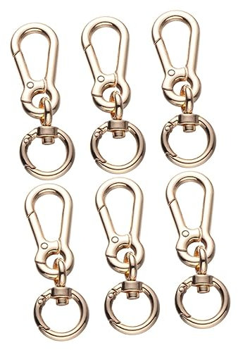 COHEALI 6 Stk Karabinerhaken Für Schlüsselbund Taschengurt Diy Gepäckzubehör Selber Machen Mehrzweck-hundeleinen-schlüsselanhänger Runder Schultergurtschnalle