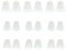 sourcing map Silicone Triple Flange Ear Bud Tips Low Noise for Inside Diameter 4mm-5mm Earbuds In-Ear Earphones(Inner Hole 4mm) S/M/L,9 Pairs, Clear