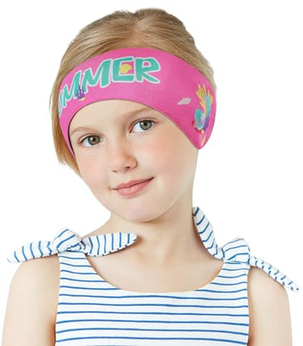 MoKo Bandeau de Natation Enfant, Protection Auditive Bandeau d'Oreilles Enfants en Néoprène, Bandeau Sport Élastique Mignonne Équipement Sport Nautique, pour Âge 1-2 Enfants Taille S - Pétoncle Rose
