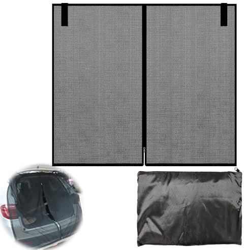Mineup Mosquitera para Maletero de Coche, 175x150cm Mosquitera para Puerta Trasera de Coche, para Autocaravanas, Caravanas, Campers, Furgonetas, Ventilación y Protección contra Insectos
