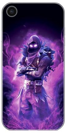 SUPER FABRIQUE Transparent Design Case for Apple iPhone, Printed in France, Video Games, Fortnite (iPhone XR)
