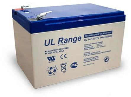 Batteria Ultracell UL14-12 12V 14AH Europea (marchio Regno Unito UK) Alta Capacità spunto di ben 210A adatta ad ogni utilizzo anche per mezzi da trazione e motori