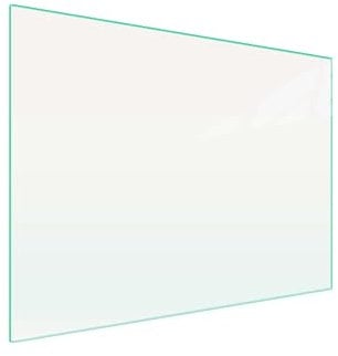 DarHaus Cache-plaque en verre 70 x 52 cm pour cuisinières électriques ou à induction, plaque de protection anti-éclaboussures, planche à découper décorative, Transparente