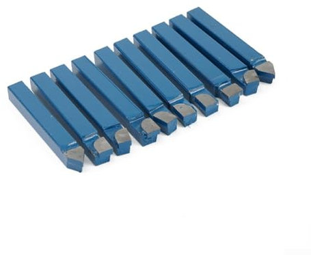 Juego de corte de herramientas de torno de metal con punta de carburo de 10 piezas, adecuado para varios tornos