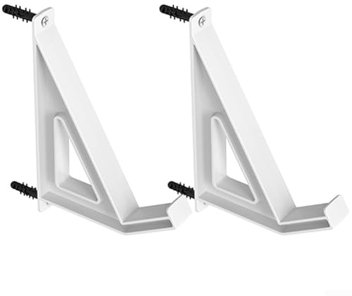 Tastatur-Wandhalterung, Stahl-Wandhalterung für Tastatur, platzsparende Lösung, Sie können wählen, ob Sie kleben oder schrauben (weiß)