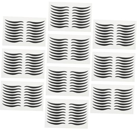 BELLIFFY 80paare Wiederverwendbare Schwarze Eyeliner-aufkleber Wasserfest Schnelle Anwendung Für Partys Und Besondere Anlässe Dünn Präzise Augen-make-up-sticker