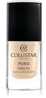 Collistar Puro Nail Lacquer Nagellack Lang anhaltend mit Brillantem Glanz-Finish, N. 923 Porcellana Champagne 10 ml