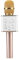 DRSYXCS Wireless Microphone for kids Adults, Bluetooth Microphone with Voice Changer, Portable Karaoke Mic Speaker Singing Toys Compatible with iOS Android Devices for Party Home KTV (Champagne Gold)