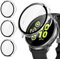 [3Pezzi] Kamita Custodia Compatibile con Garmin Vivoactive 5, PC Bumper Case con Protezione Dello Schermo in Vetro Temperato, Custodia Protettiva a Copertura Totale per Garmin Vivo Active 5(Chiaro*3)