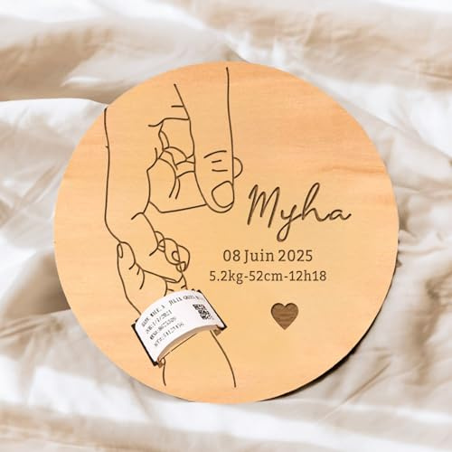 Personalisiertes Neugeborenen-Baby-Geburtsarmband, Personalisiertes Krankenhausarmband, Gravur-Schnitt-Baby-Geschenk For Muttertag, Umstandsarmband, Gravur-Andenken(STYLE1)